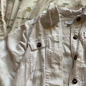 White linen jacket